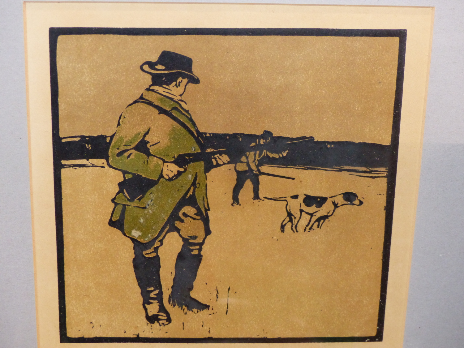 AFTER WILLIAM NICHOLSON, MONTHS OF THE YEAR IN SPORTING SCENES, SEVEN WOODCUTS DEPICTING COURSING, - Image 5 of 8