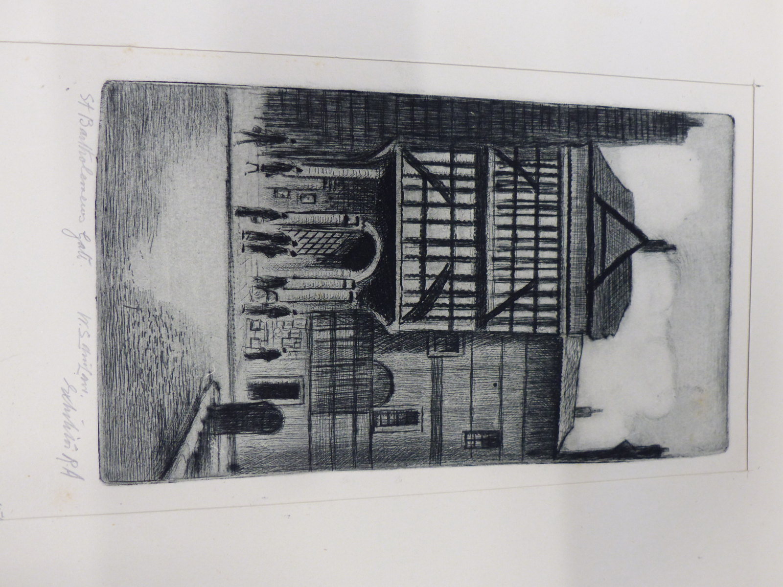 WALTER EDWIN LAW (1865-1942), A FRAMED ETCHING OF THE TOWER, TOGETHER WITH EIGHT FURTHER UNFRAMED - Image 7 of 9