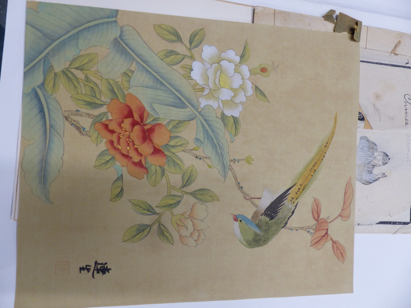 A FOLDER OF VARIOUS JAPANESE AND ORIENTAL WOODBLOCK AND OTHER PRINTS, ALL UNFRAMED, SIZES VARY. ( - Image 15 of 17