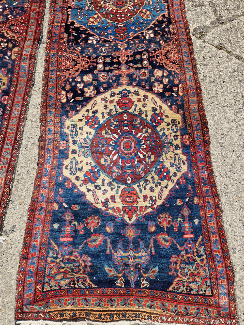 A NEAR PAIR OF PERSIAN TRIBAL COUNTRY HOUSE RUNNERS 530 x 94 cm AND 515 x 101 (2) - Image 2 of 13