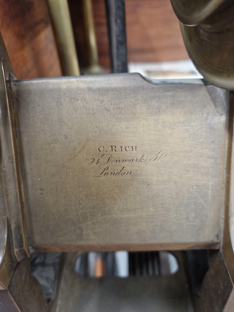 A RARE MID 19TH CENTURY BRASS AND IRON ORNAMENTAL TURNING LATHE SIGNED C. RICH, 44 DENMARK STREET - Image 11 of 77