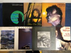 JOHN MARTYN - 7 LP RECORDS: SOLID AIR 1ST UK PRESSING, PINK RIM LABELS, BLESS THE WEATHER 1ST UK