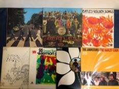 THE BEATLES ETC - 7 x LP RECORDS INCLUDING: SGT. PEPPER'S, STEREO 1ST PRESSING (NO INSERT), ABBEY