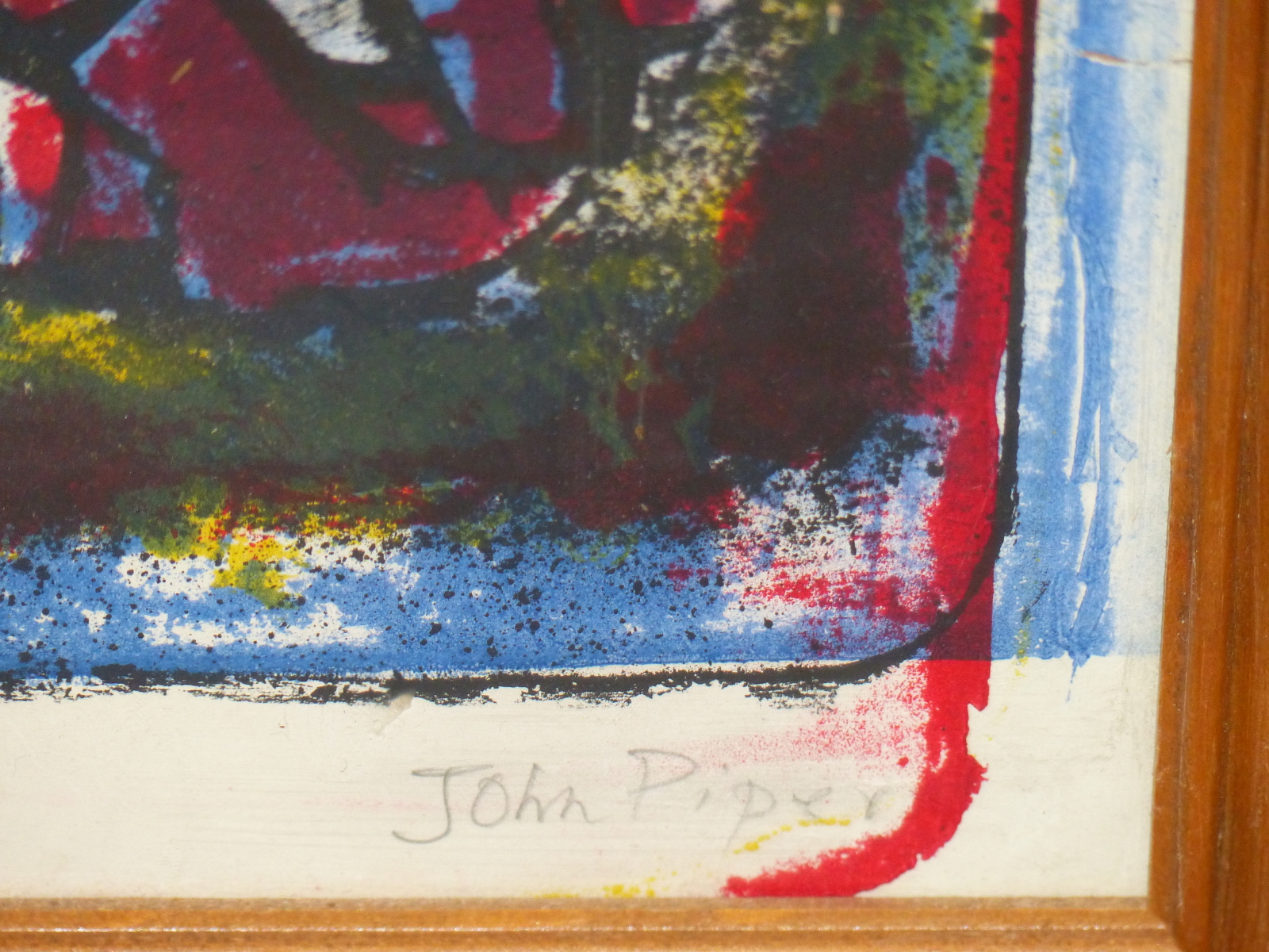 CIRCLE OF JOHN PIPER, FIGURES SUPPLICATING TO A CHRIST LIKE FIGURE, BEARS SIGNATURE IN PENCIL, - Image 3 of 5
