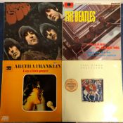 THE BEATLES / OTHERS 4 x LP RECORDS: PLEASE PLEASE ME, 4TH PRESSING (SUMMER '63 - JAN '64) MONO