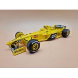 A RARE KARLOVARSKY PORCELAIN FORMULA ONE JORDON RACE CAR