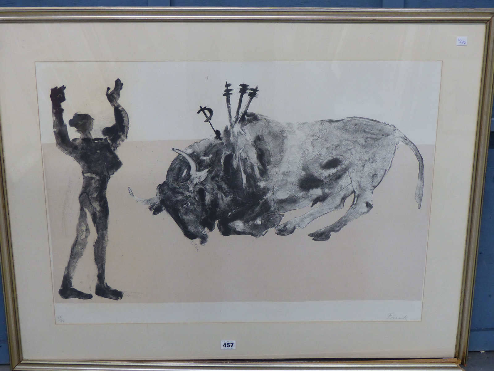 ELISABETH FRINK (1930-1993) ARR, CORRIDA FIVE, 1973, SIGNED IN PENCIL AND NUMBERED 32/72, 77x - Image 7 of 19