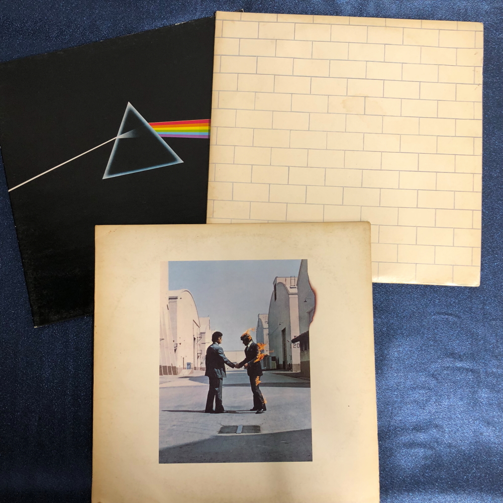 PINK FLOYD - 3 LP RECORDS: THE WALL 2xLP 1ST UK PRESSING, WISH YOU WERE HERE 1ST UK PRESSING AND