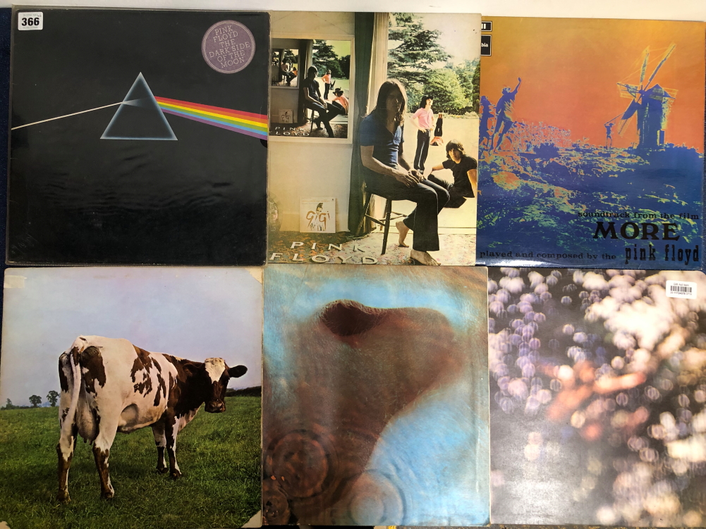 PINK FLOYD - 6 LP RECORDS: UMMAGUMMA 2ND UK PRESSING, ATOM HEART MOTHER 1ST UK PRESSING, MEDDLE