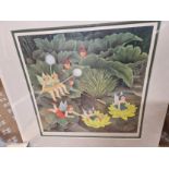 AFTER AND BY BERYL COOK, A PENCIL SIGNED PRINT OF THE FLOWER FAIRIES, 575/650, MOUNTED BUT NOT