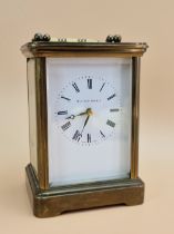 A MATTHEW NORMAN CARRIAGE TIMEPIECE.   H 14cms.