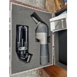 A CASED VANGUARD HIGH PLAIN SERIES 560 TELESCOPE AND TRIPOD