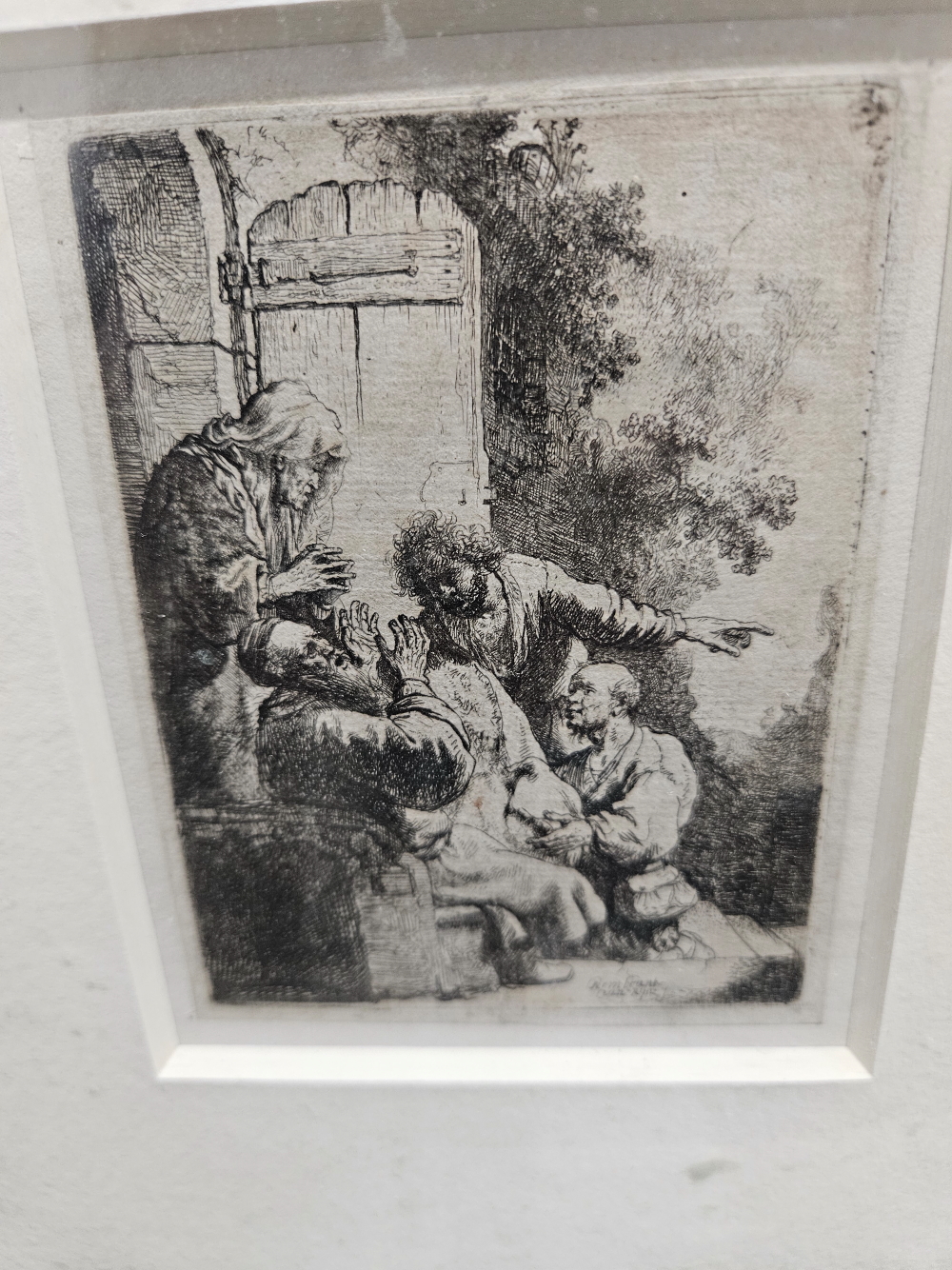 AFTER REMBRANDT HARMENSZ VAN RIJN (1606-1669), JOSEPH'S COAT BROUGHT TO JACOB, ETCHING, UNEXAMINED - Image 5 of 9