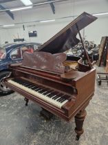 A MAHOGANY CASED GRAND PIANO BY JOHN BRINSMEAD & SONS