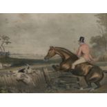 AFTER F. C. TURNER FOUR ANTIQUE HAND COLOURED SPORTING PRINTS. 49 x 60cms (4)