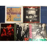 THE CLASH - 5 LP RECORDS: 1ST LP EARLY 80s REISSUE, LONDON CALLING 1ST PRESSING WITH INSERTS,