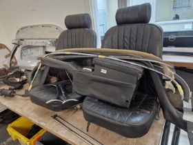 SERIES 2 E-TYPE JAGUAR PARTS- ENIGINE PARTS- AIR FILTER BOX, STARTER MOTOR,ALTERNATOR,