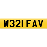 "W321FAV"- TRANSFERABLE REGISTRATION -ON RETENTION