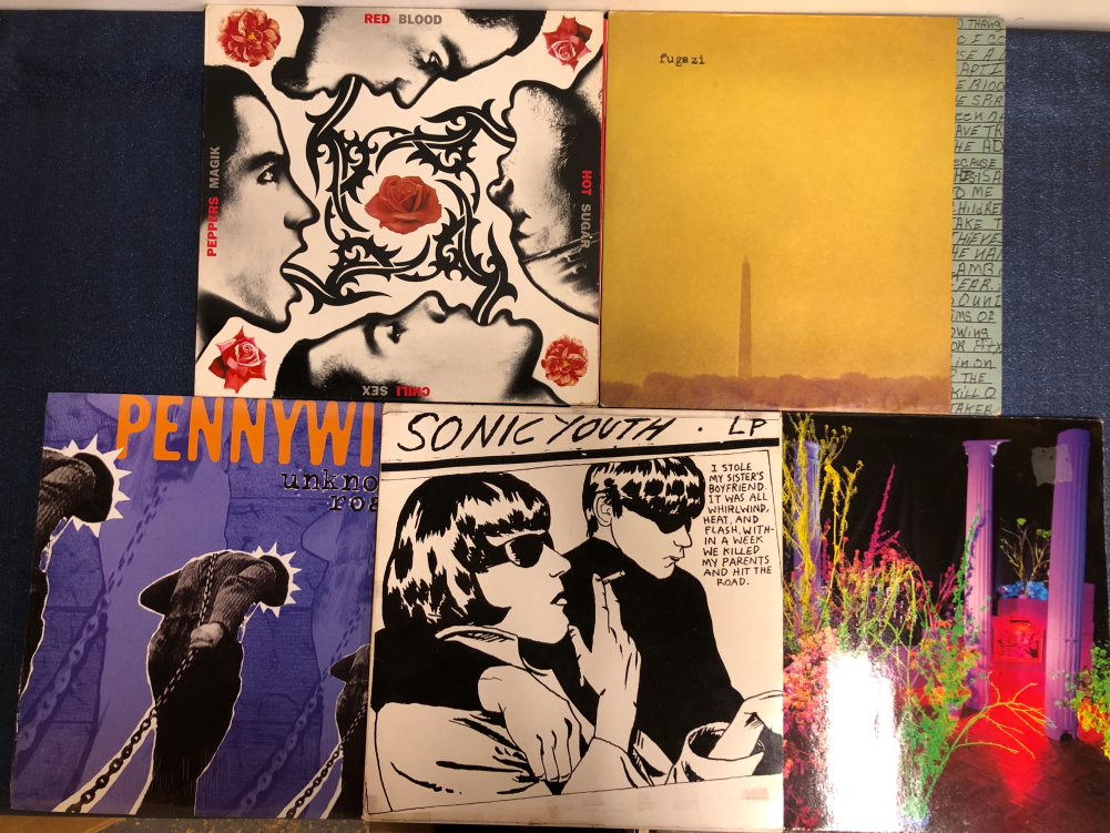 AMERICAN '90s INDIE ROCK - 5 LP RECORDS: SONIC YOUTH - GOO '92 EURO REISSUE DGC-GEF 24297, HUSKER DU