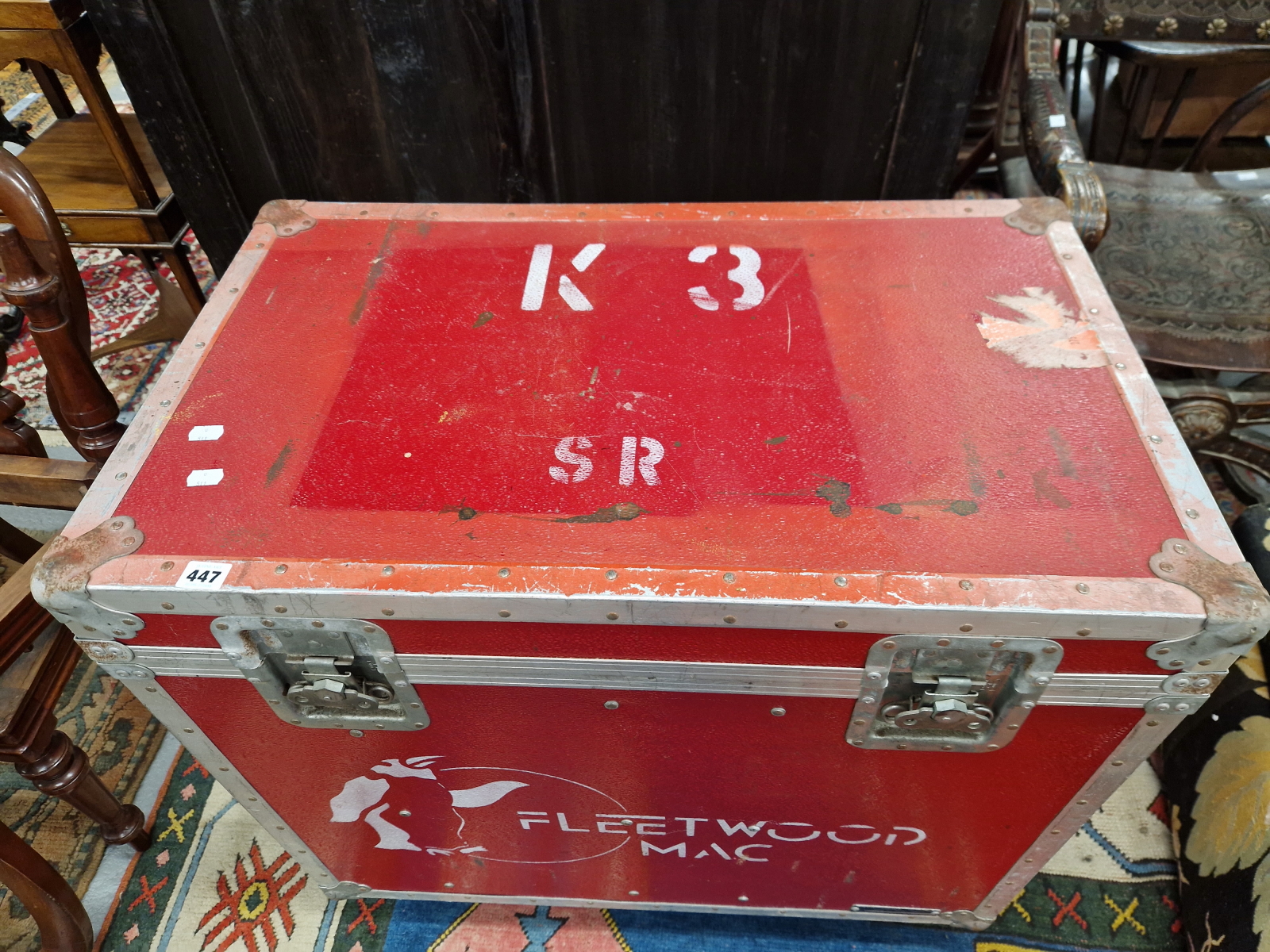 FLEETWOOD MAC FLIGHT CASE - BELONGING TO CHRISTINE McVIE. MADE TO HOLD A MIDI KEYBOARD, 4 - Image 4 of 7