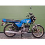 SUSUKI GP100 MOTORCYCLE 1983- APPROX 3860 MILES FROM NEW. GOOD RUNNER AND RIDER.
