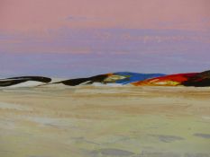 DONALD HAMILTON FRASER R.A. (1929-2009) ARR, BEACH AND DUNES, SOUTH UIST II, SIGNED, OIL, 61 x