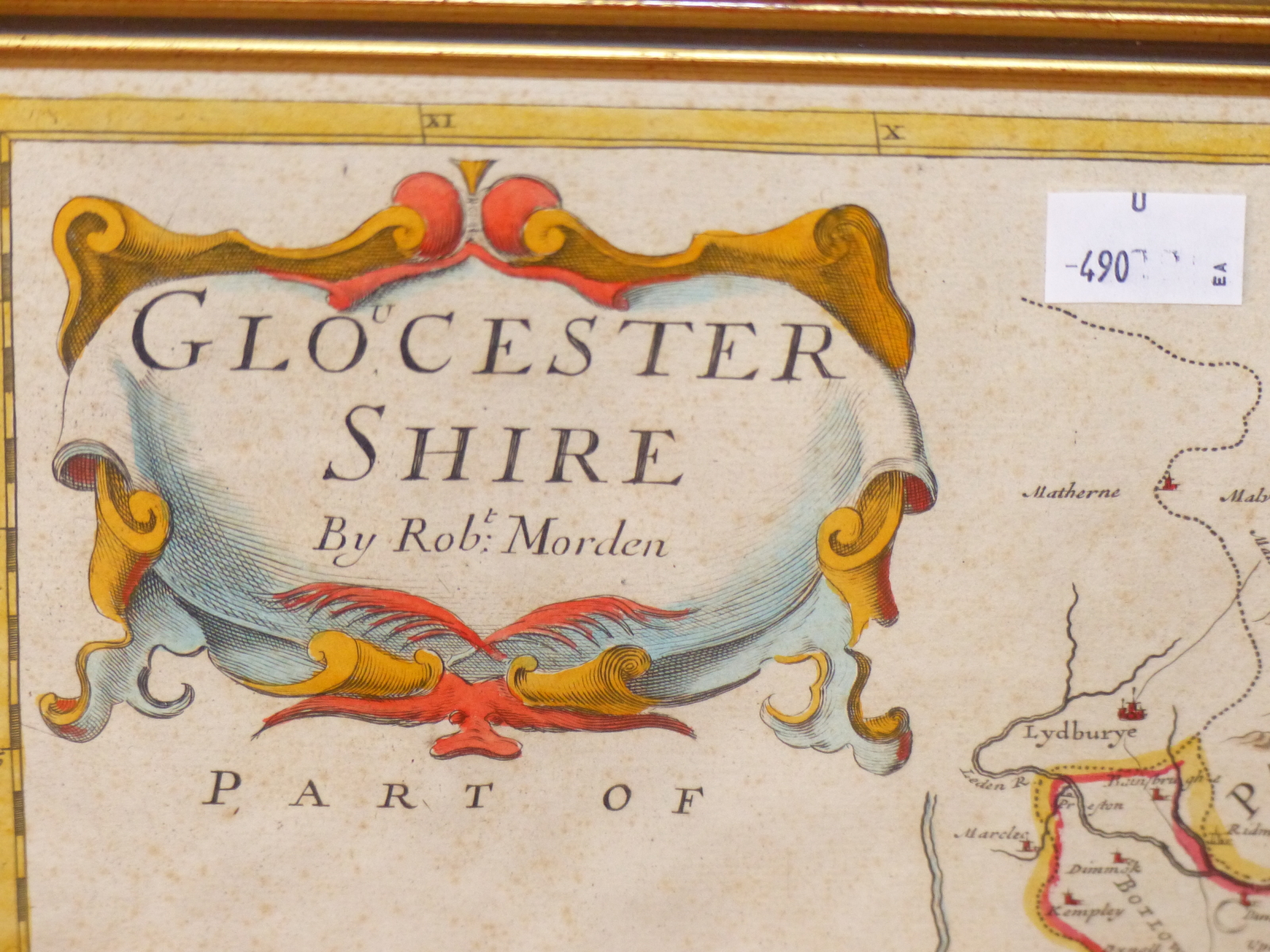 ROBERT MORDEN: TWO HAND COLOURED ENGRAVED MAPS COMPRISING SOMERSETSHIRE AND GLOUCESTERSHIRE, 42 x - Image 3 of 4