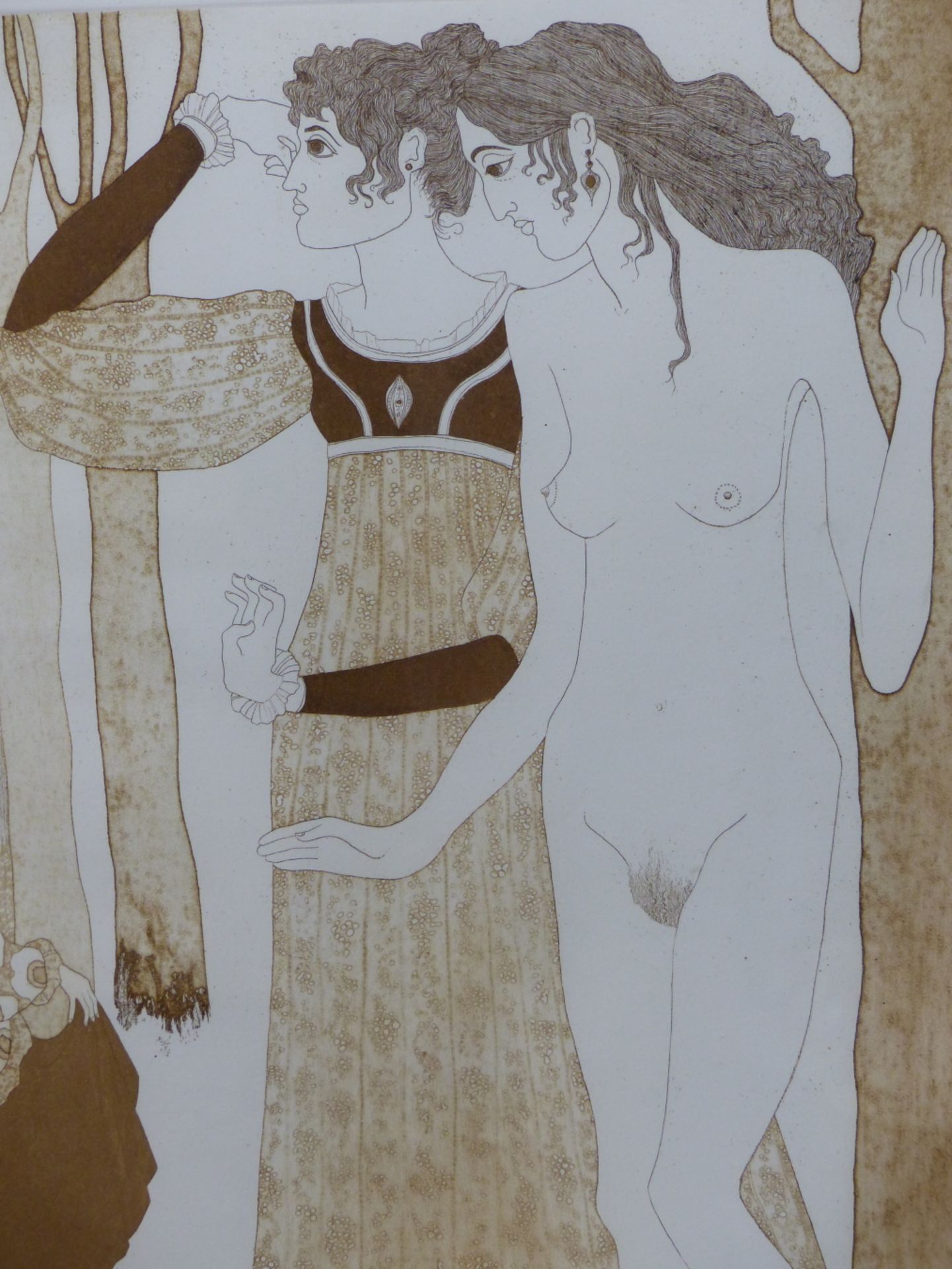 CATHERINE GRUBB, SCOTTISH B.1945. CONTEMPORARY BOHEMIAN WORK TITLED IN FRENCH. NUMBERED EDITION 19/ - Image 3 of 7