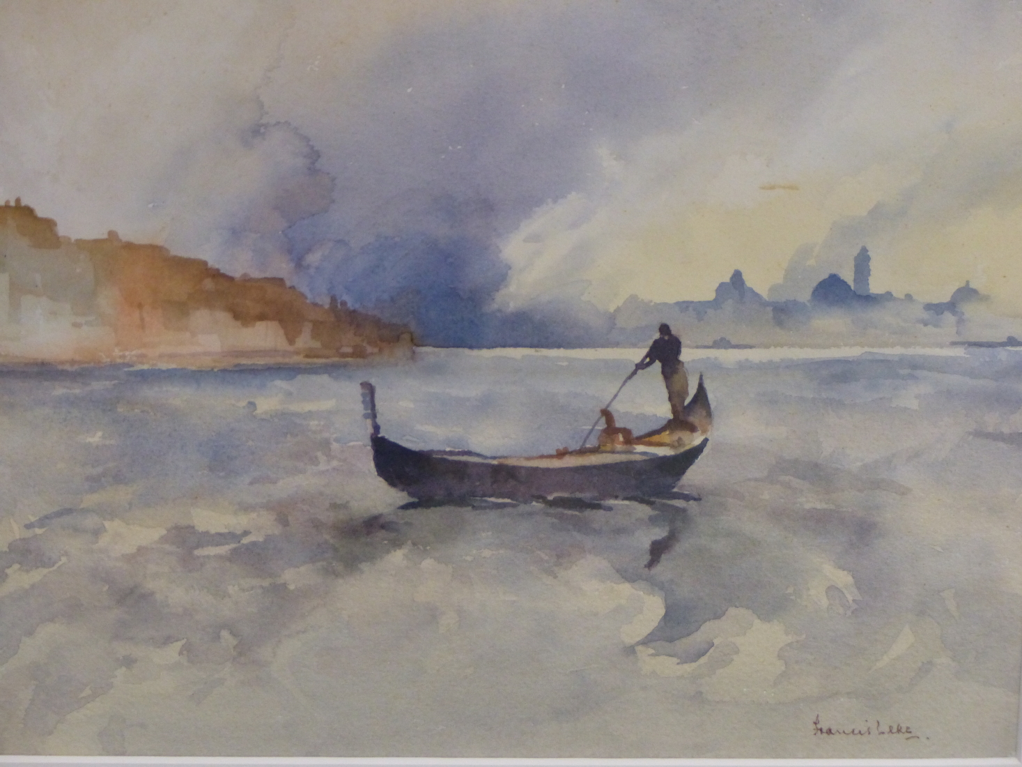 FRANCIS LEKE (1912-?), CHILDREN ON A BEACH, SIGNED, WATERCOLOUR, 35.5 X 25CM, TOGETHER WITH - Image 4 of 5