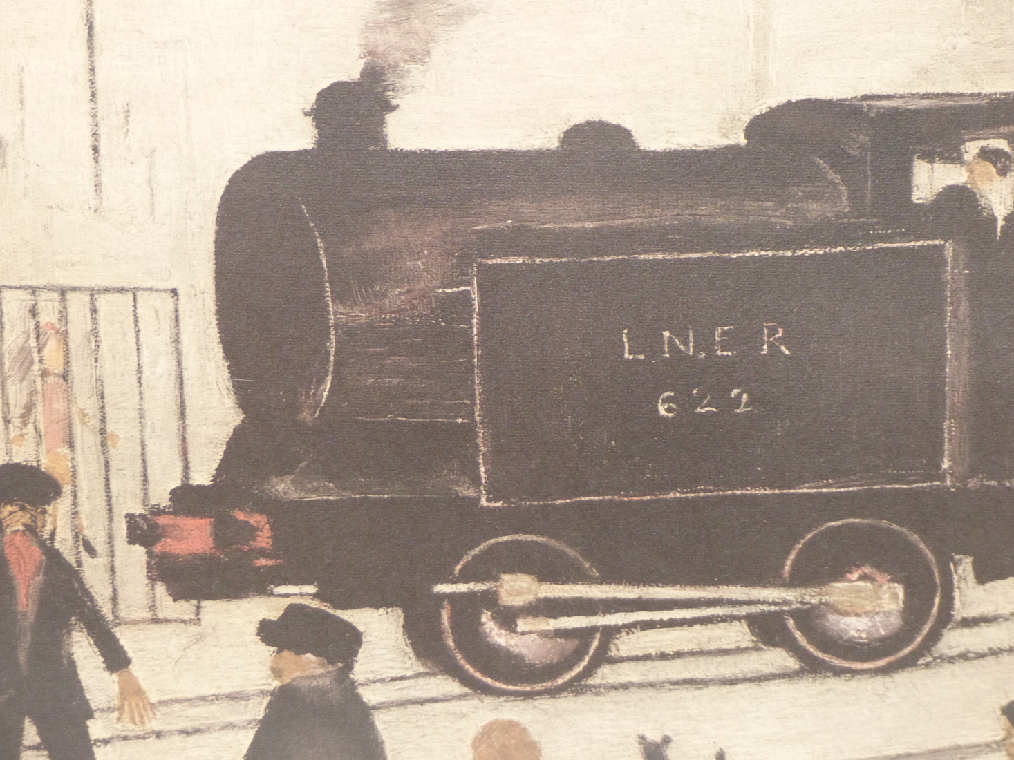 AFTER LAURENCE STEPHEN LOWRY RBA, RA (1887-1976) ARR, LEVEL CROSSING, SIGNED IN PENCIL, COLOUR - Image 2 of 6