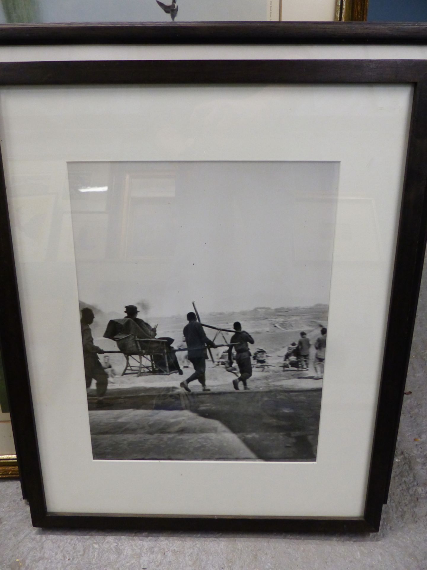 A SILVER PRINT TAKEN FROM THE ORIGINAL NEGATIVE OF THE HOLY WAY, CHINA, C.1910, WITH CHAIR BEARERS - Image 2 of 2