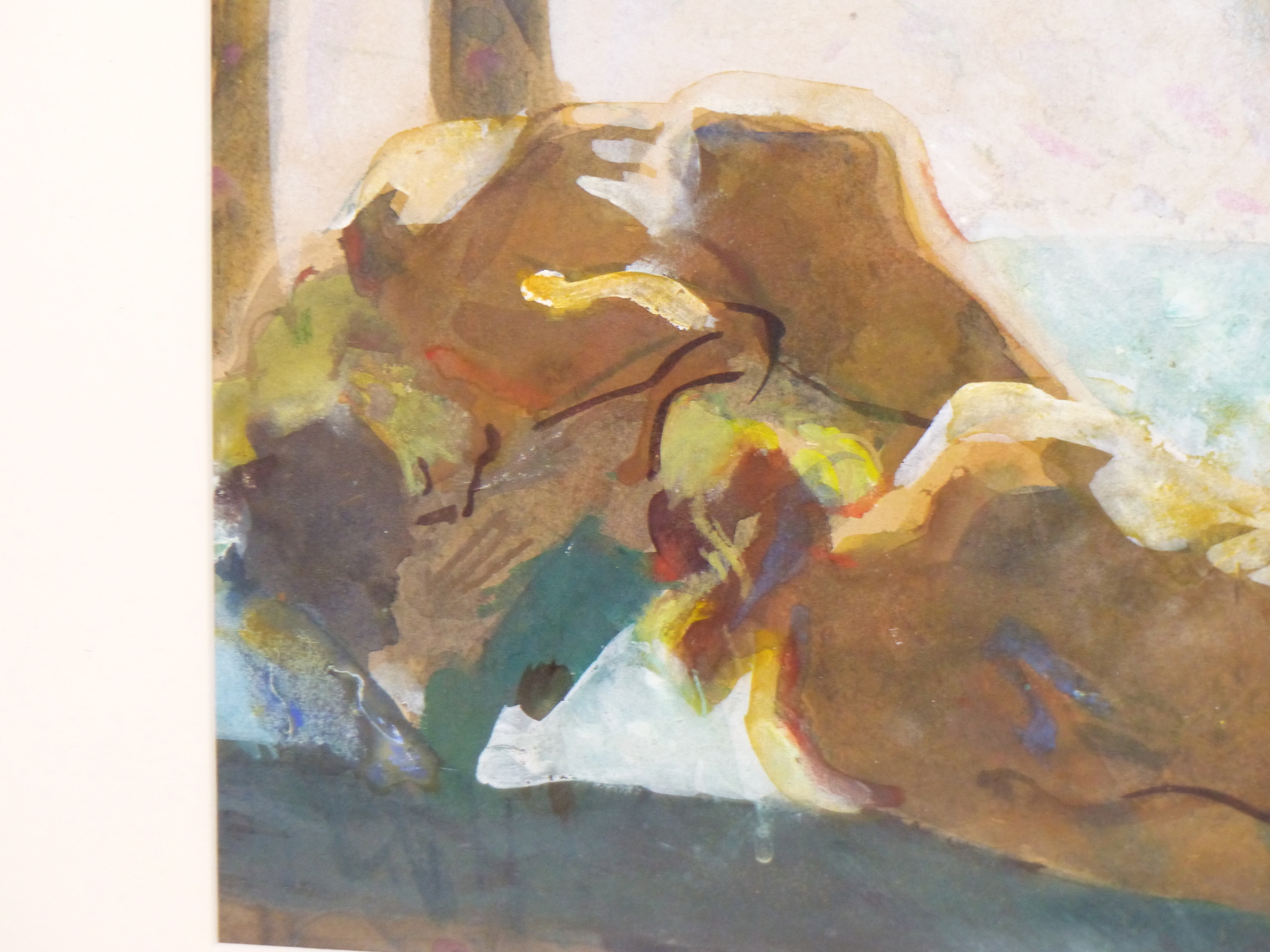 ATTRIBUTED TO ODILE CRICK (1920-2007) ARR, RECLINING NUDES, WATERCOLOUR, 45 X 31CM. - Image 5 of 6