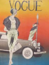 LESLIE ANDREWS (20TH CENTURY), AN ART DECO ARTIST'S PROOF VOGUE COVER, SIGNED AND INSCRIBED AP IN