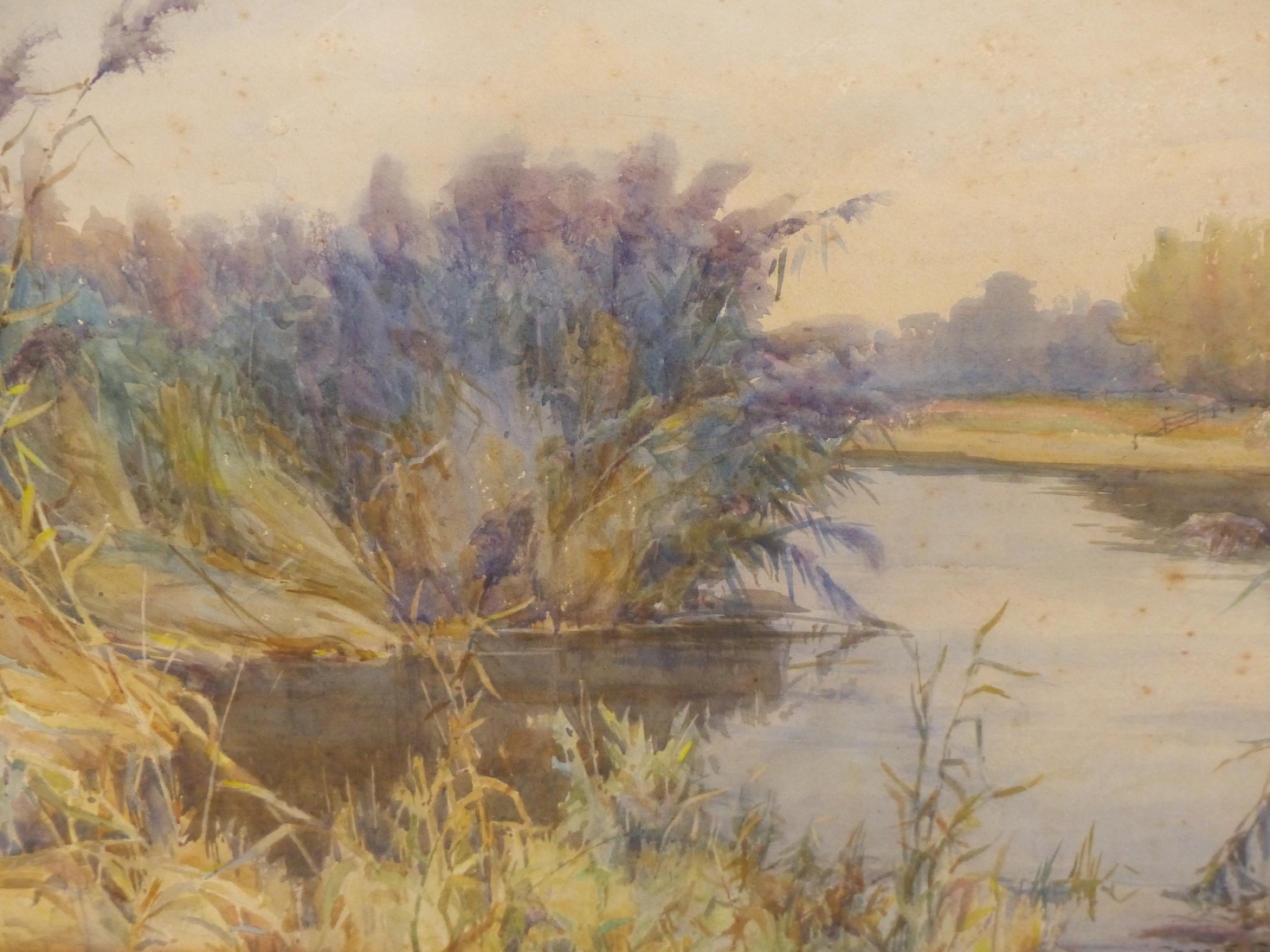 CHARLES E GEORGES (1869-1970), THE SEVERN AT WORCESTER, CIRCA 1897, SIGNED, WATERCOLOUR, TITLED