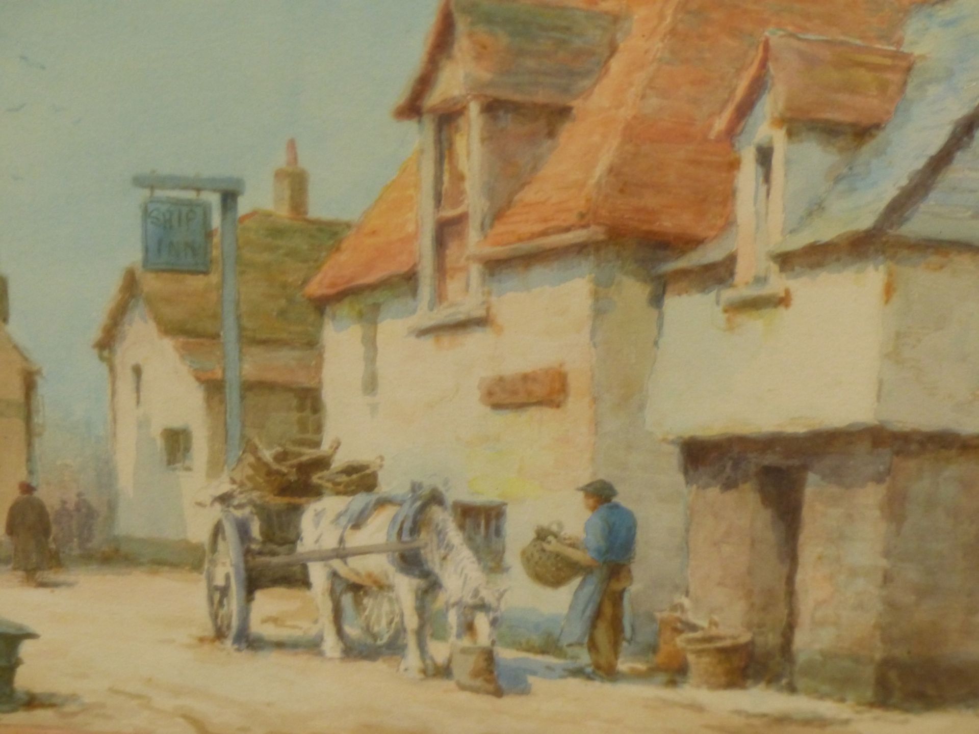 LEWIS MORTIMER (19TH/20TH CENTURY), SHIP INN, PORLOCK, SIGNED, WATERCOLOUR, 25 X 35CM, TOGETHER WITH