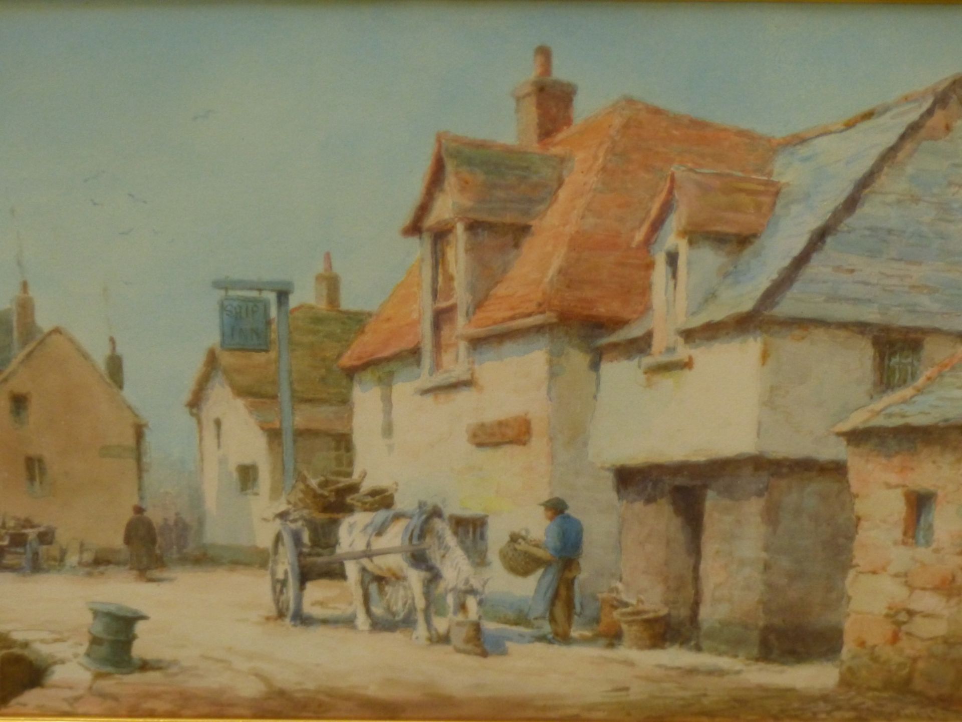 LEWIS MORTIMER (19TH/20TH CENTURY), SHIP INN, PORLOCK, SIGNED, WATERCOLOUR, 25 X 35CM, TOGETHER WITH - Image 2 of 14