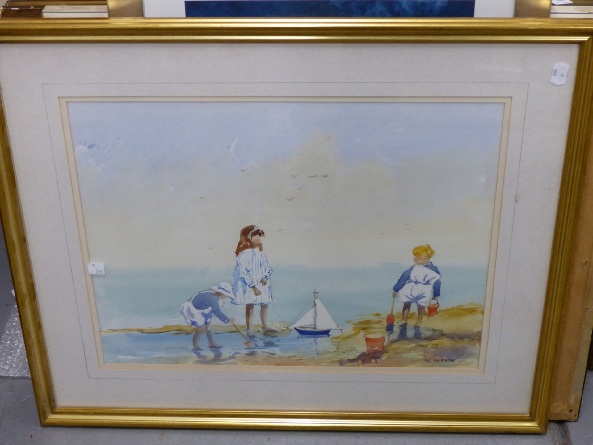 PAULINE BROWN (20TH CENTURY), CHILDREN PLAYING ON A BEACH, SIGNED, OIL ON BOARD, 24 X 19CM, TOGETHER - Image 7 of 12