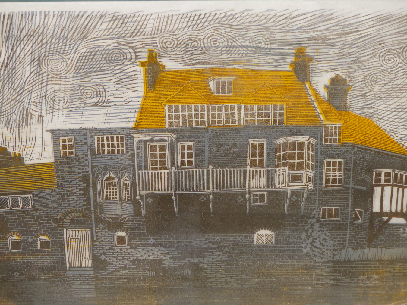 ROSEMARY MYERS (20TH/21ST CENTURY), THE GRANARY, DARWIN COLLEGE, CAMBRIDGE, SIGNED, TITLED AND