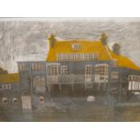 ROSEMARY MYERS (20TH/21ST CENTURY), THE GRANARY, DARWIN COLLEGE, CAMBRIDGE, SIGNED, TITLED AND