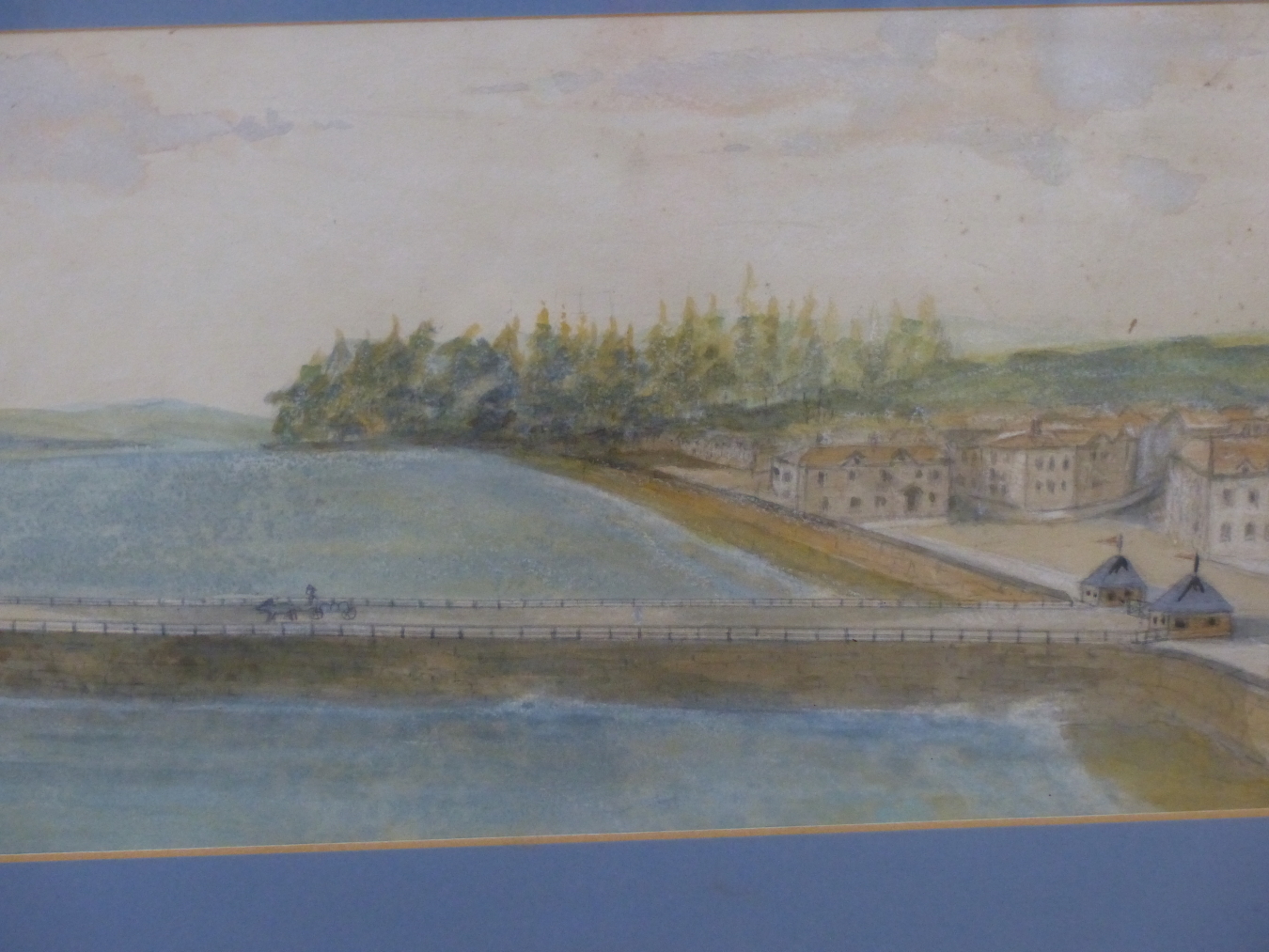 COLONIAL SCHOOL, 19THC. PANORAMIC TOPOGRAPHICAL VIEW OF A LATE 19THC. CANADIAN NAVAL JETTY OR - Image 3 of 4