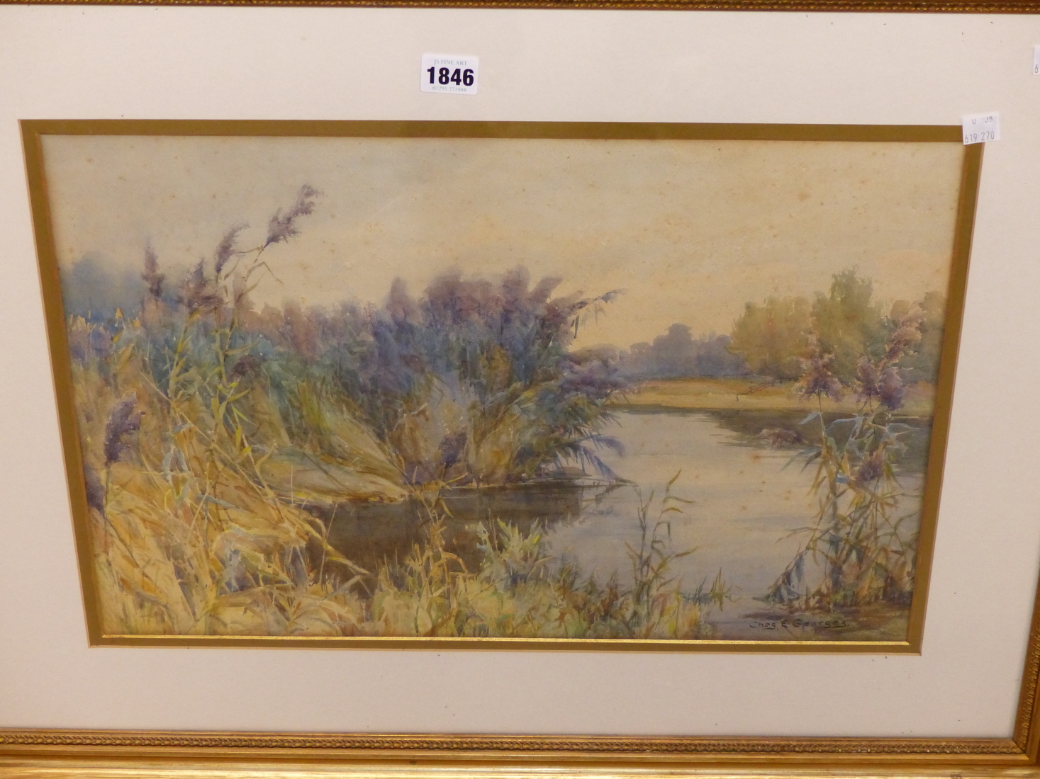CHARLES E GEORGES (1869-1970), THE SEVERN AT WORCESTER, CIRCA 1897, SIGNED, WATERCOLOUR, TITLED - Image 2 of 6