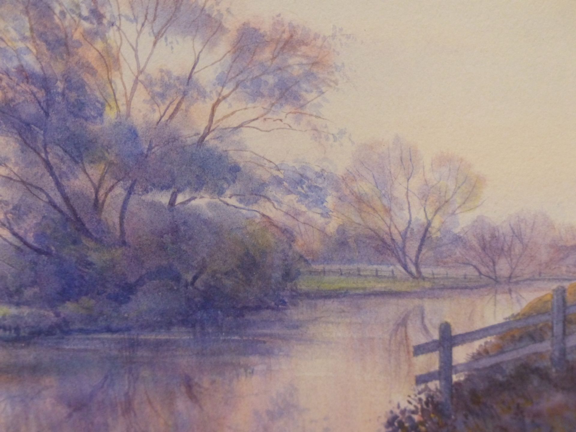 VALERIE PETTS (20TH CENTURY) ARR, THE THAMES AT NEWBRIDGE, OXFORDSHIRE, SIGNED, WATERCOLOUR, 25 X