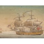 AFTER PETER MORNAY 1681-1749. 4 BRITISH MARITIME SCENES. AQUATINT ENGRAVINGS, PUBLISHED J. BOWLES