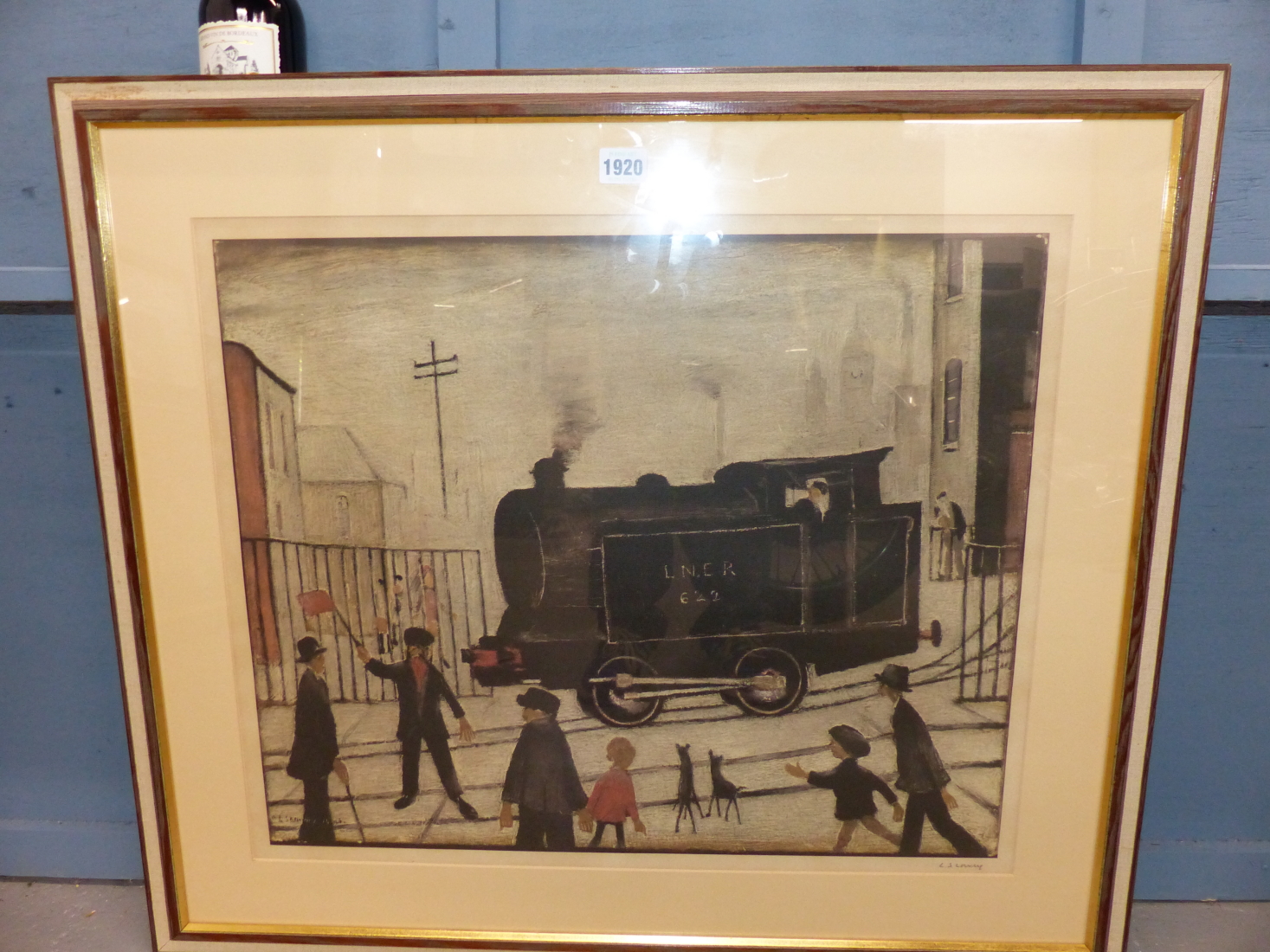 AFTER LAURENCE STEPHEN LOWRY RBA, RA (1887-1976) ARR, LEVEL CROSSING, SIGNED IN PENCIL, COLOUR - Image 6 of 6