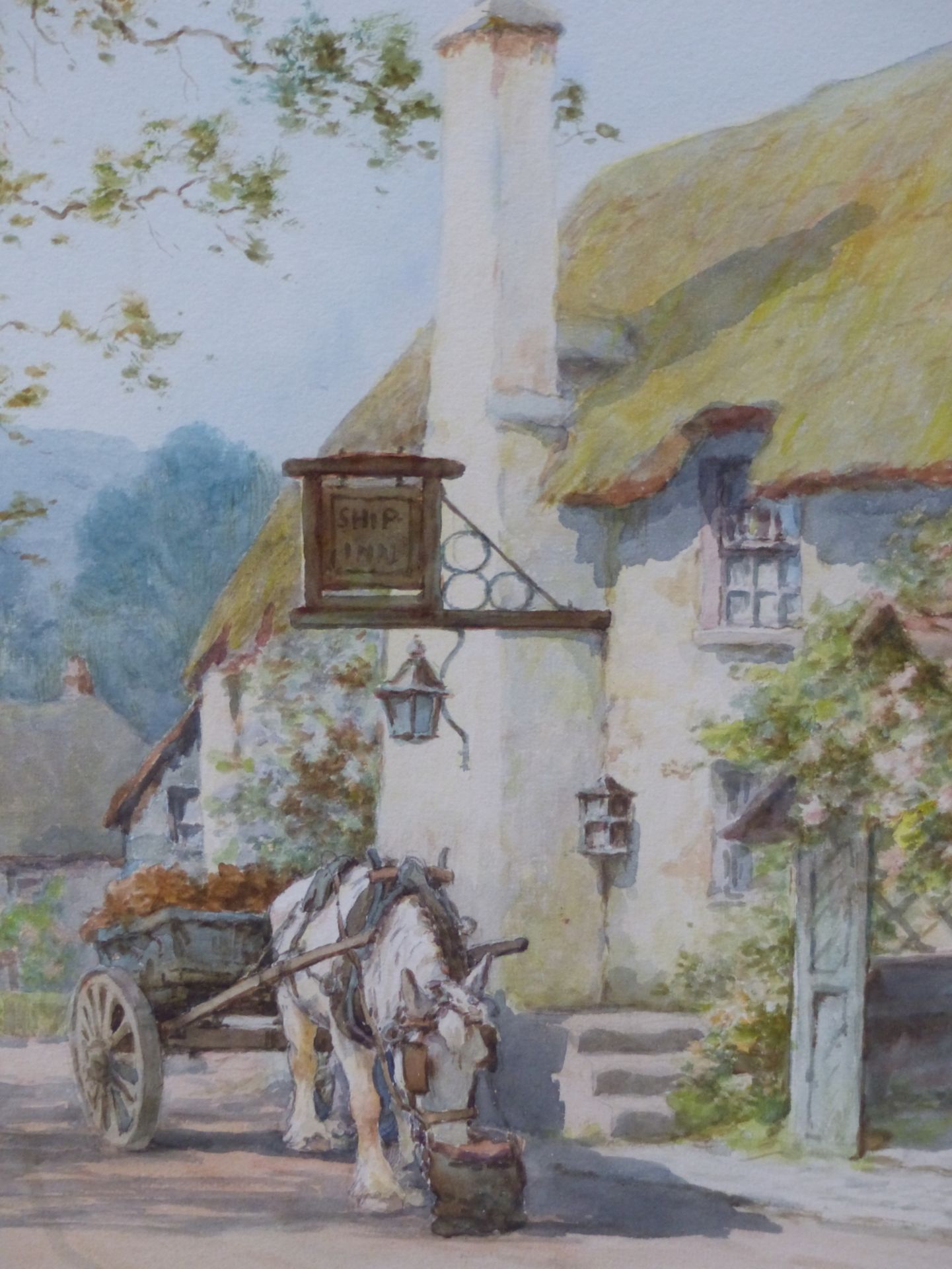 LEWIS MORTIMER (19TH/20TH CENTURY), SHIP INN, PORLOCK, SIGNED, WATERCOLOUR, 25 X 35CM, TOGETHER WITH - Image 5 of 14