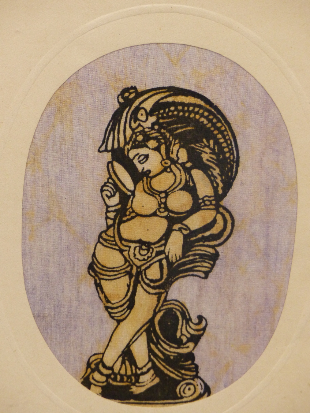 CONTEMPORARY ASIAN SCHOOL, 20THC. 3X TRADITIONAL INDIAN VIGNETTES PRINTED ON SILK, UNSIGNED. - Image 2 of 4