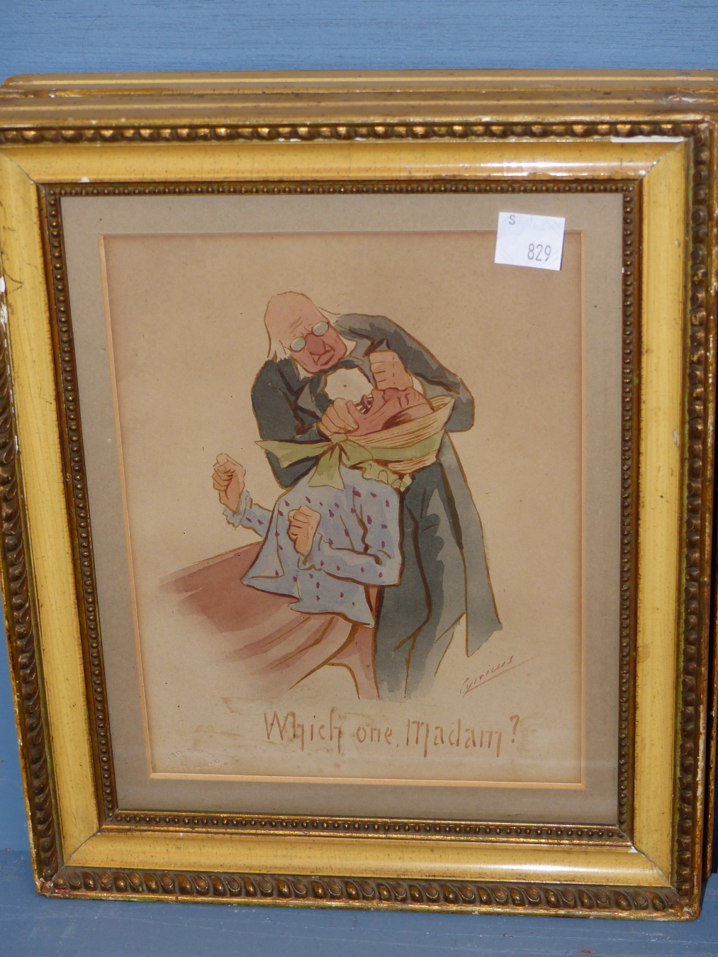 "CYNICUS" AKA MARTIN ANDERSON SCOTT, BRITISH 1854-1932. PAIR OF HUMOROUS SCENES IN ORIGINAL - Bild 3 aus 3