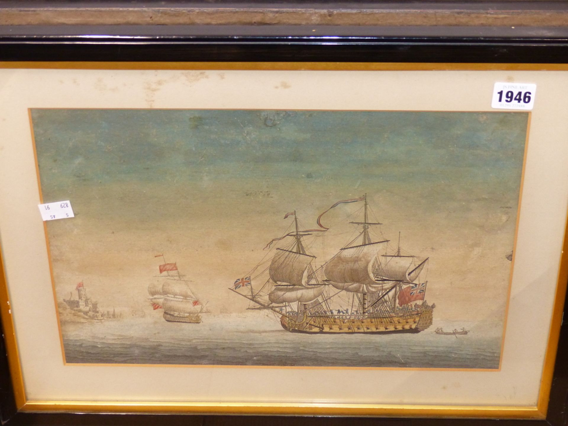 AFTER PETER MORNAY 1681-1749. 4 BRITISH MARITIME SCENES. AQUATINT ENGRAVINGS, PUBLISHED J. BOWLES - Image 2 of 5