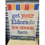A vintage icecream sign.