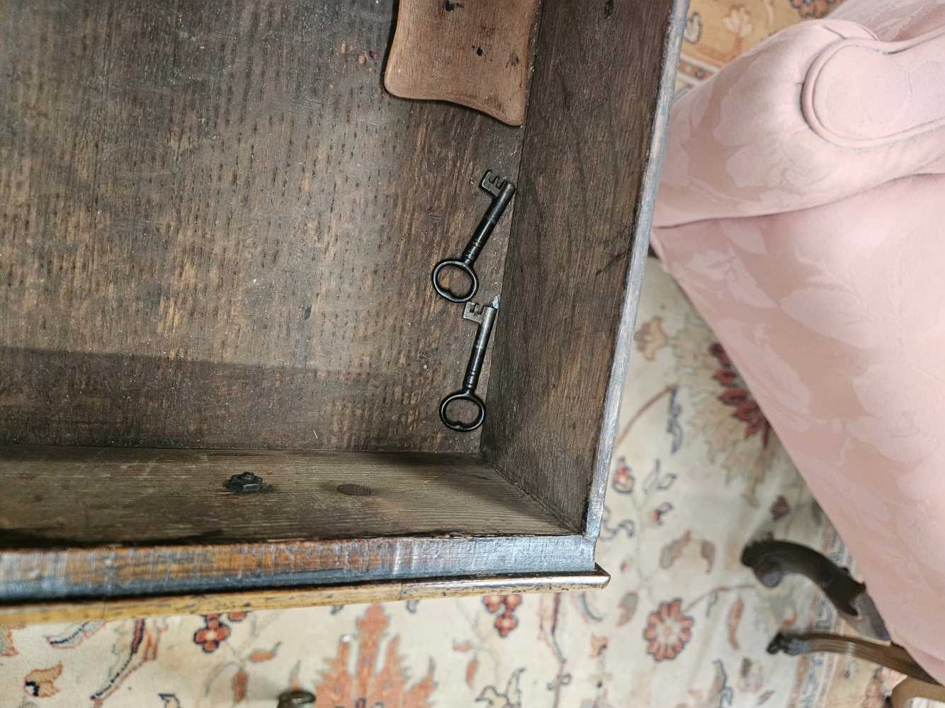 A 17th century style walnut bureau on stand. - Image 9 of 47